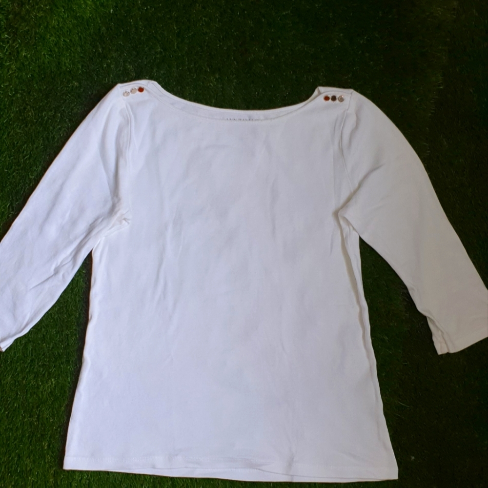 Ann Taylor, Size M, White long sleeve